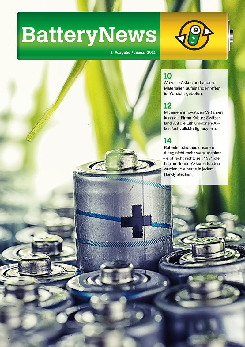 Battery News 1. Ausgabe / Januar 2021 - Titelbild